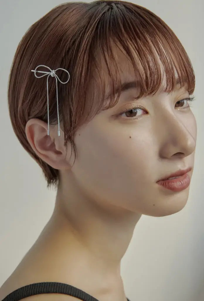 JP Cord Mini Ribbon Hair Cuff & Hairpin(日本人気）