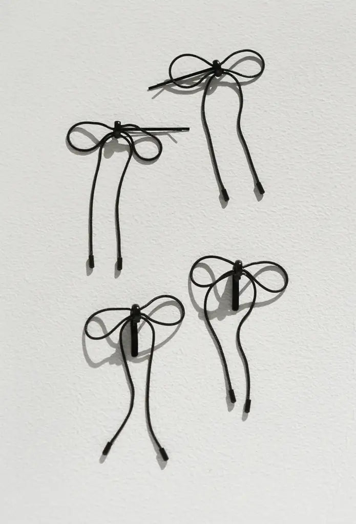 JP Cord Mini Ribbon Hair Cuff & Hairpin(日本人気）