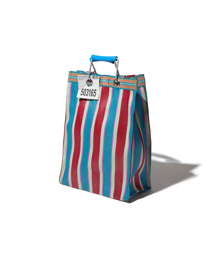日本雜貨店/ RECYCLED PLASTIC STRIPE BAG