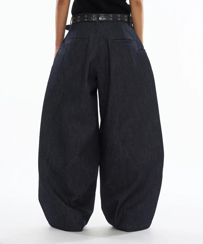 日本WFE CROSS TUCK BAGGY PANTS
