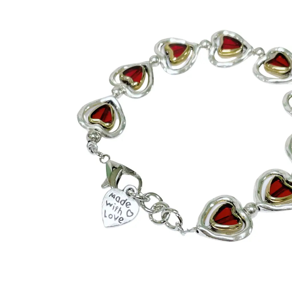 現貨｜Otro Accesorio - Hearts Charm Layered Bracelet