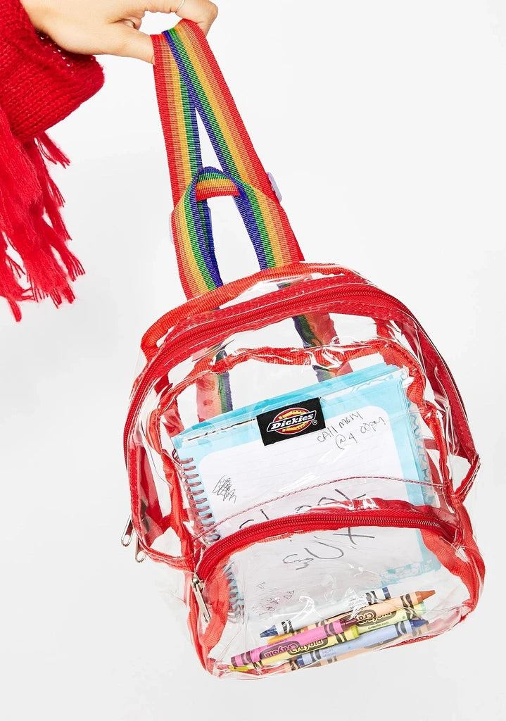 dickies clear rainbow mini backpack HYPEYOUHK
