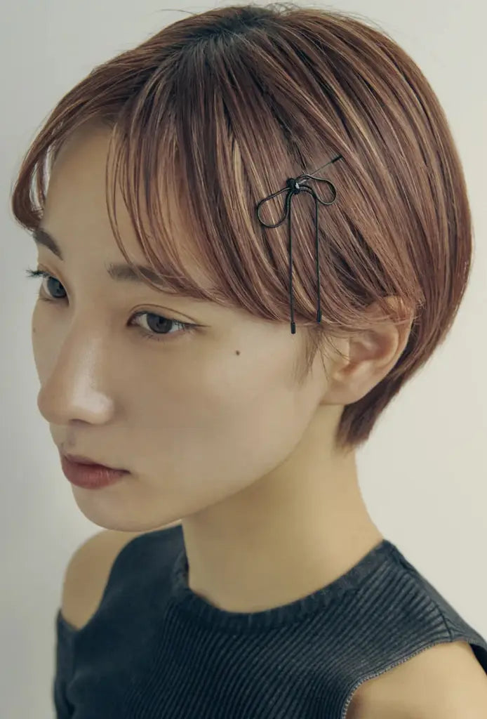 JP Cord Mini Ribbon Hair Cuff & Hairpin(日本人気）